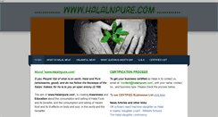 Desktop Screenshot of halalnpure.com